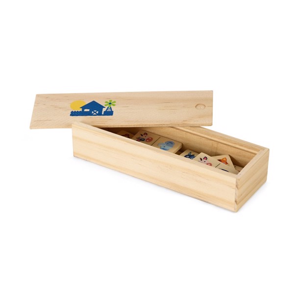 DOMIN. Jeu de dominos en bois