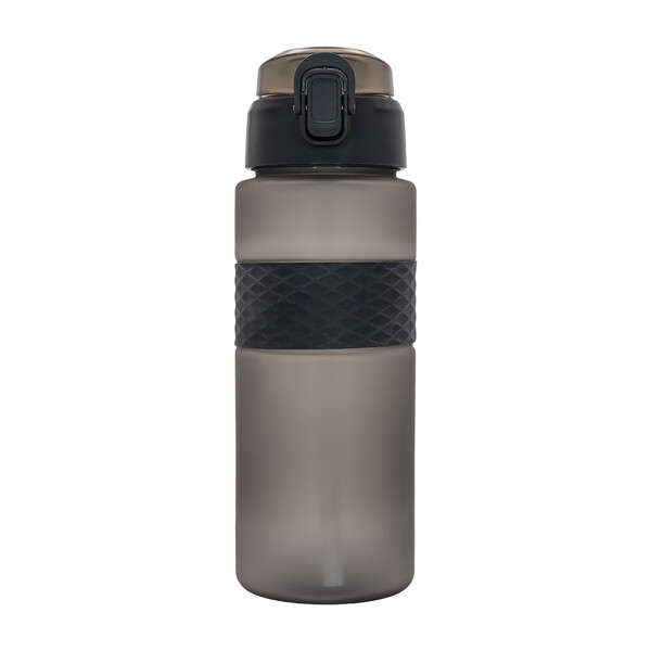 700 ml Noviq water bottle with a straw - Black