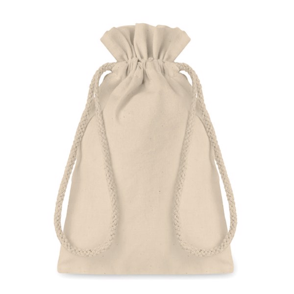 Small Cotton draw cord bag Taske Small