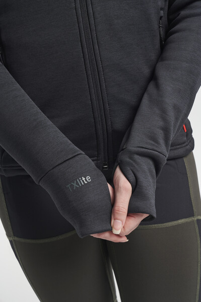 TXlite Hoodie Zip W Black XS