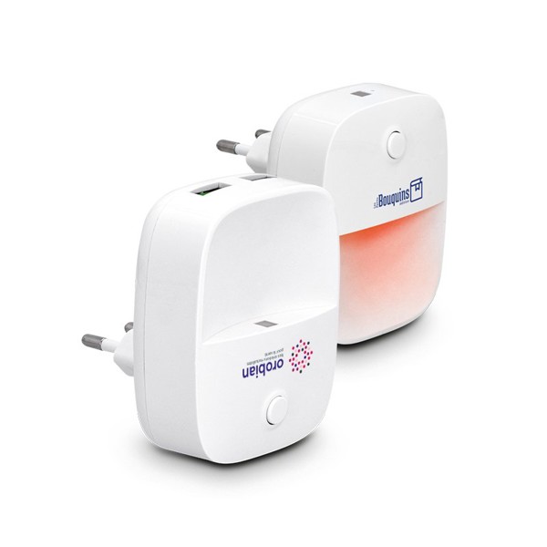 LAMPE VEILLEUSE AUTOMATIQUE ET CHARGEUR 2 USB