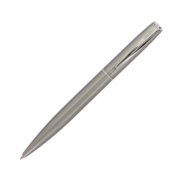 Silvery metal pen in box