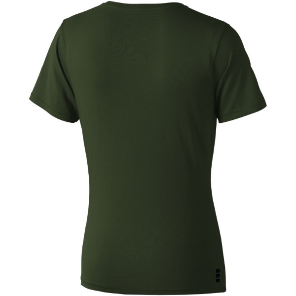 T-shirt de manga curta Nanaimo de mulher - Verde militar / XXL