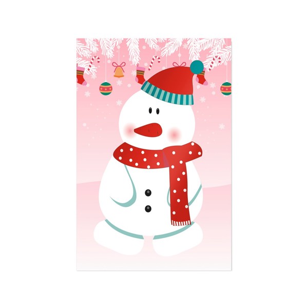 GLIMN. Sada šesti listů s vánočními figurkami a 3 listy samolepek