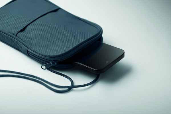 Pochette de voyage RPET Korovin Pouch - Bleu