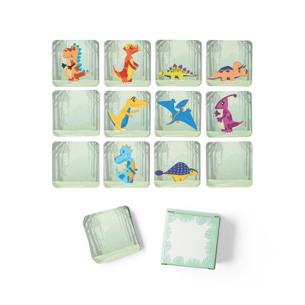 TRICERATOPS. memory-game med 20 brikker