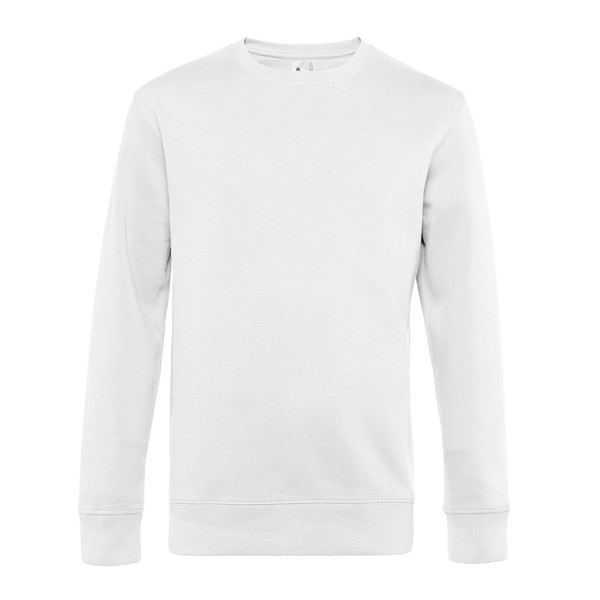 Sweatshirt B&C King Crew Neck 280G - 80% Algodão (Investindo Em Better Cotton)/ 20% Poliéster Reciclado - Branco / 2XL
