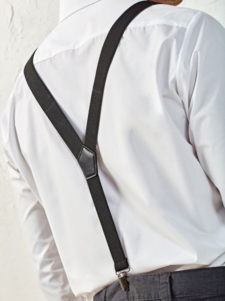 Clip on Trousers Braces - Steel