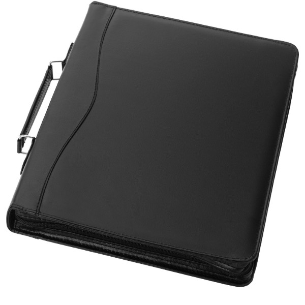 Ebony A4 briefcase portfolio - Solid Black