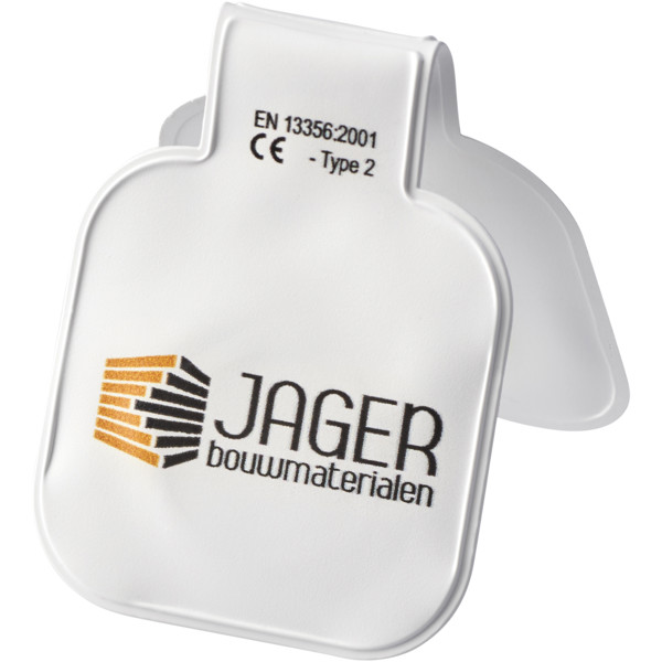 Íman refletor de PVC quadrado RFX™ - Amarelo neón