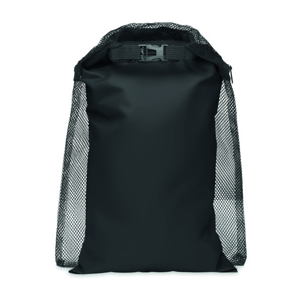 Vodotesna torba Scuba Mesh RPET, 6L - Črna