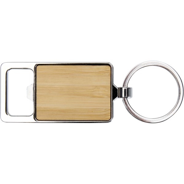 Porte-clés en bambou avec décapsuleur Snapper