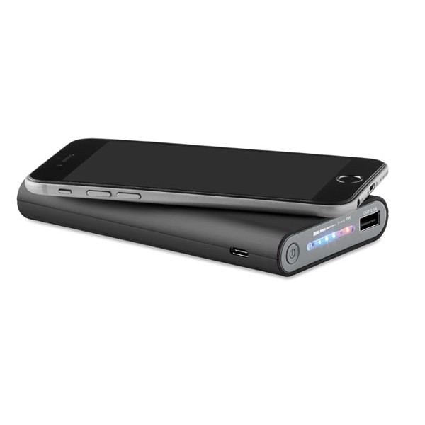 Vigor brezžični power bank, 8000 mAh, tip C - Črna
