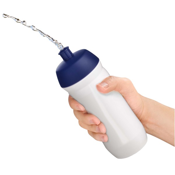 HydroFlex™ 750 ml squeezy sport bottle - Black / White