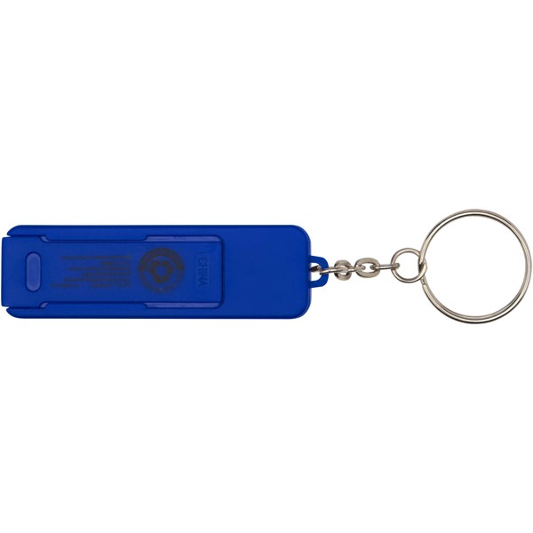 Support de téléphone Aggia avec jouet fidget en plastique recyclé - Bleu royal