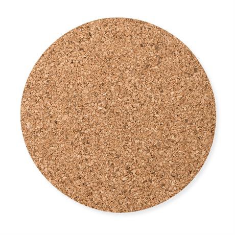 Round personalised natural cork coaster