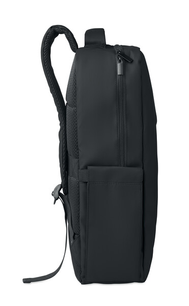 15" PU RPET laptop backpack Metro - Black