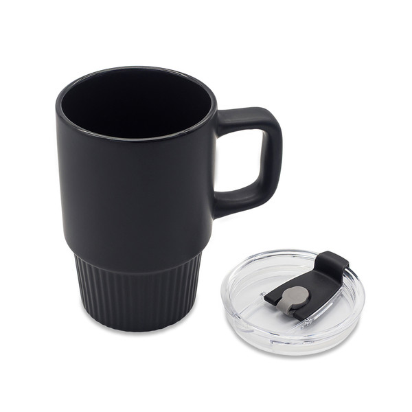 440 ml Azzurro ceramic mug - Black