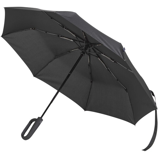 SMART 21" foldable RPET umbrella - Black