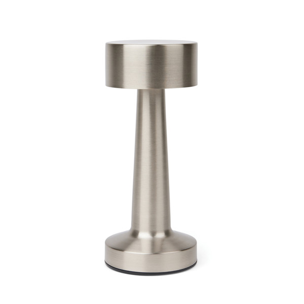 Vinga Maris table lamp, recycled ABS, USB-C - Silver Grey