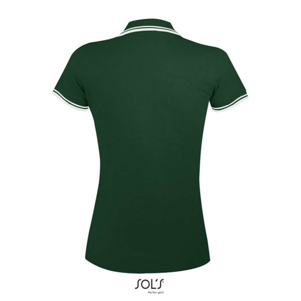 Sol's Pasadena Women - Polo Shirt - Forest Green / White / 2XL