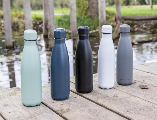 Solid colour vacuum stainless steel bottle 500 ml - White