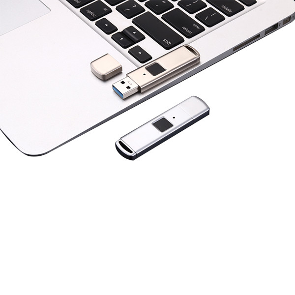 USB Flash drive with finger print XT492 - SILVER_32GB