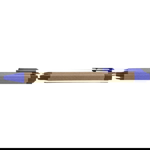 Memo holder, notebook, ball pen, ruler, sticky notes - blue