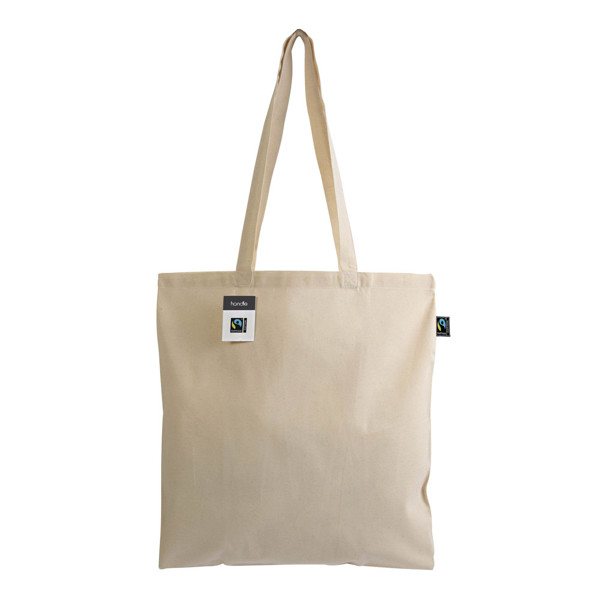 Fairtrade®-Zertifizierter Shopper Aus Baumwolle 140G/M2, Lange Griffe