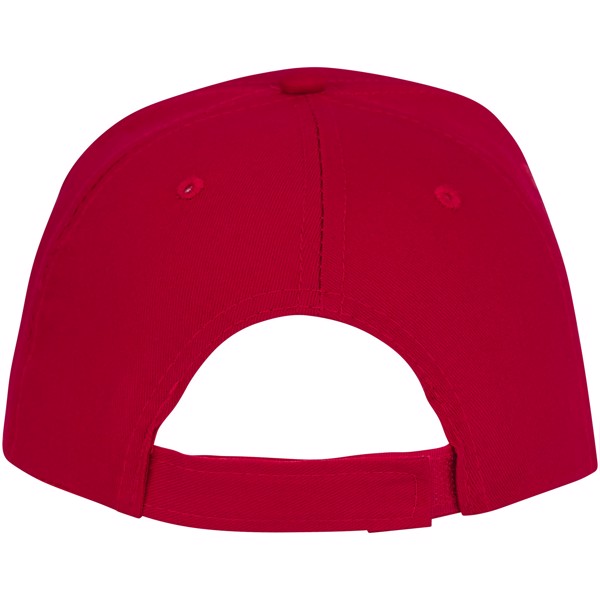 Gorra de 5 paneles con ribete "Ceto" - Rojo