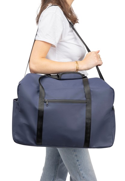 Gerecyclede PU dufflebag Mirae - zwart
