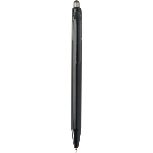 Glen RCS recycled bi-injected ballpoint pen (blue ink) - Black
