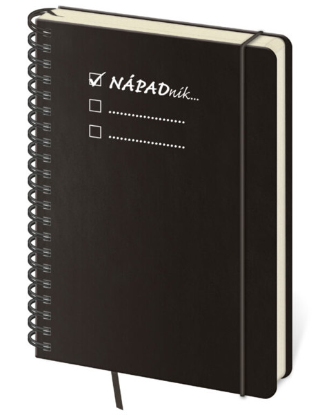 Notebook Twin lined L Nápadník black