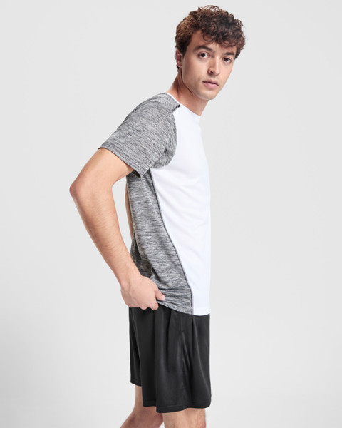 T-Shirt Zolder - WHITE/HEATHER BLACK / S