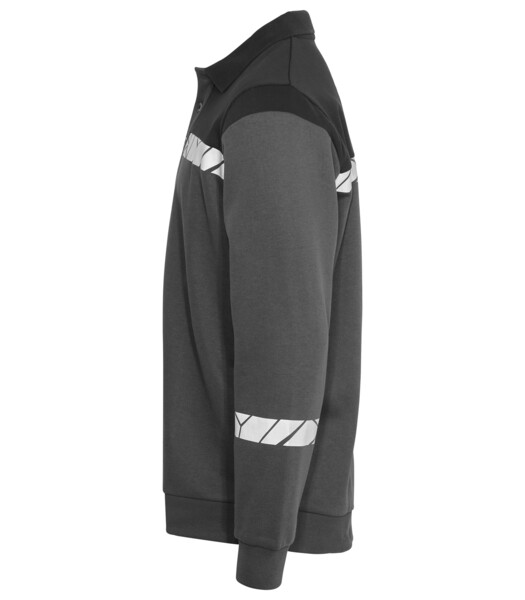7100 POLO SWEATSHIRT PGL Grey/Black 5XL