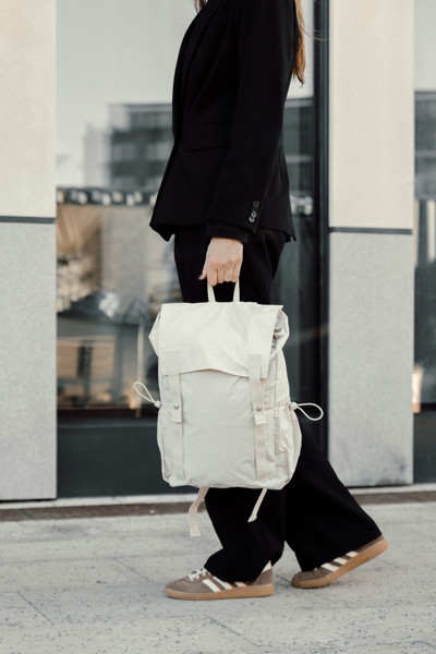 Batoh Urban KENTO z RCS recykl. nylonu - Béžová