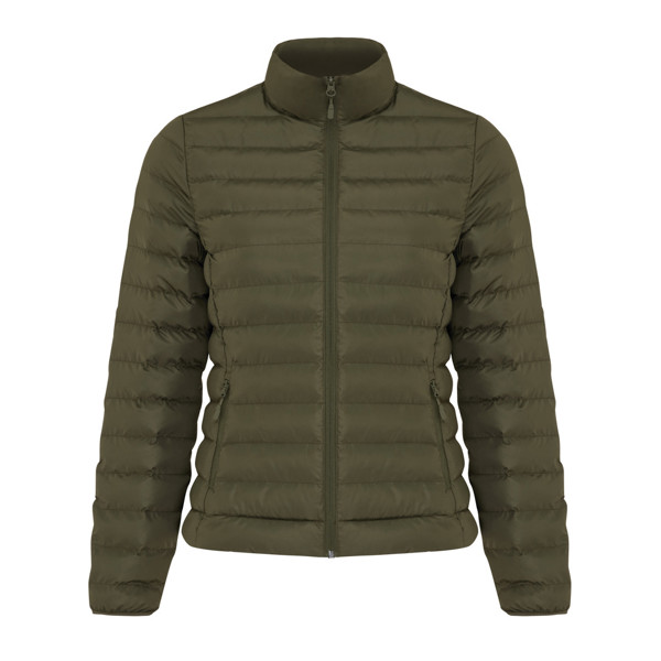 IQONIQ Maiko dámska prešívaná bunda z rec. polyesteru - Khaki / XL