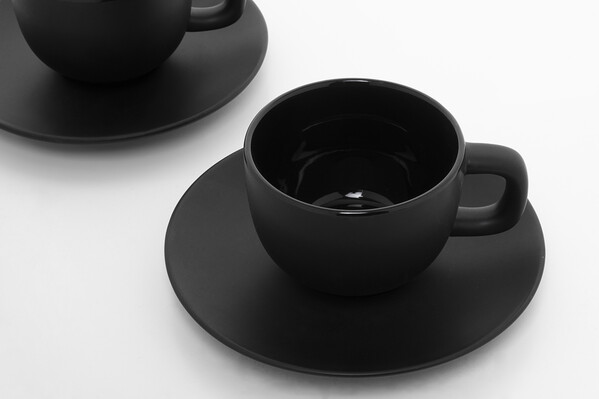 Sada Šálok Na Cappuccino Caturra Plus - Black