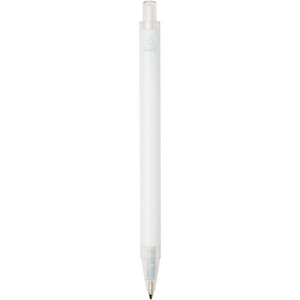 Spectrum recycled aluminium ballpoint pen (blue ink) - White