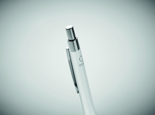 Recycled aluminium ball pen Dana - White