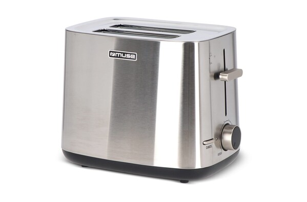 MS-115|Muse Grille-pain en acier inoxydable - Argent