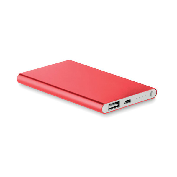 Baterie externă de 4000 mAh pl Powerflat - Roșu