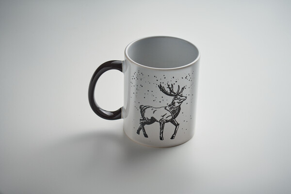 Seasonal ceramic mug 300ml Festimug - Black