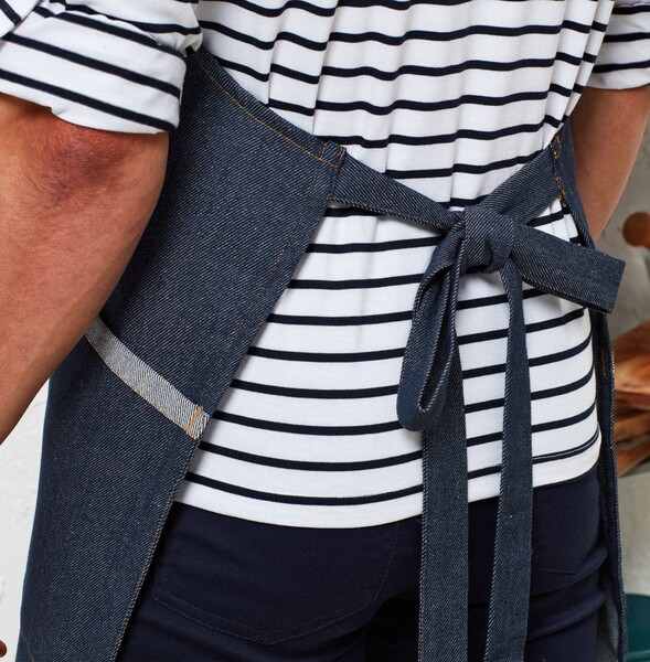 ‘Regenerate’ Sustainable Bib Apron - Grey Denim