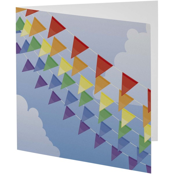 Herald square greeting card - White