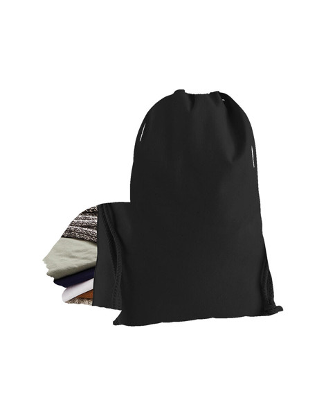 Premium Cotton Stuff Bag - Black / XS