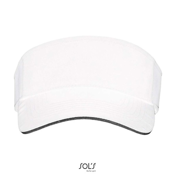 Sol's Ace - Unisex Visor - White / Black