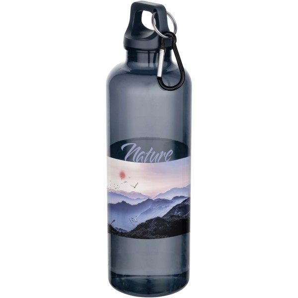 Bouteille d’eau Oregon de 750 ml en plastique recyclé certifié RCS avec mousqueton - Bleu hale