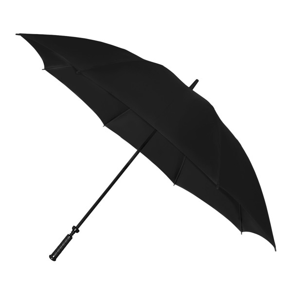 FALCONE - Parapluie tempte XXL - Manuel - Impermable au vent -  140 cm - Noir