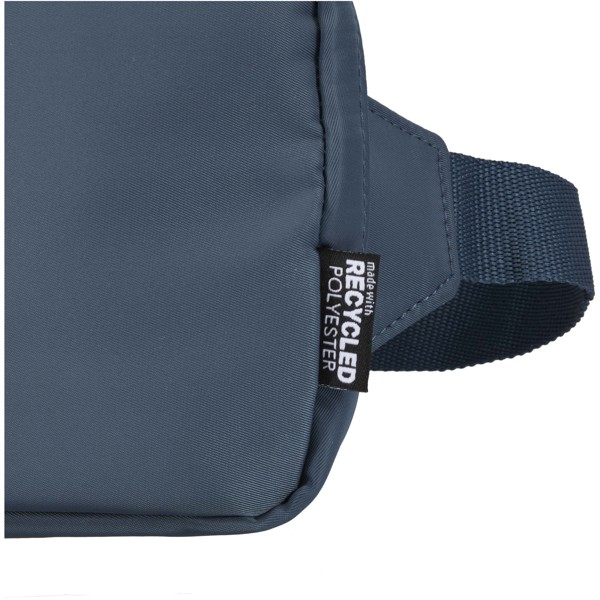 Sac bandoulière de voyage Trip Aware™ de 1 L en matériaux recyclés - Bleu hale